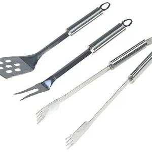 SET 3 PEZZI ACCESSORI BARBECUE IN ACCIAIO CROMATO  CAMPINGAZ - CASA CAMPEGGIO